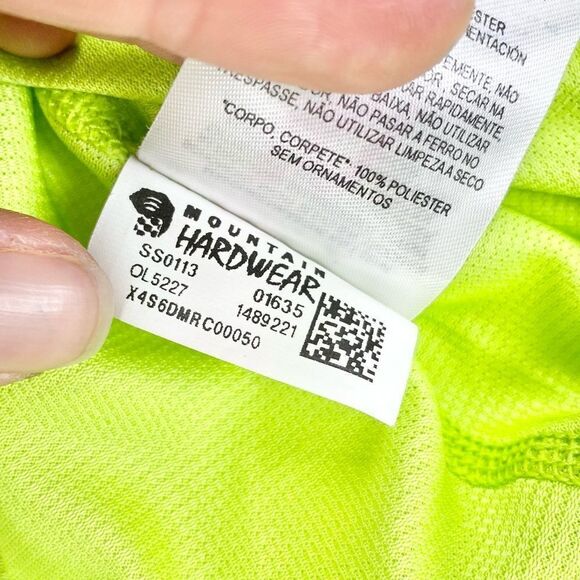 Mountain hardware bright yellow thermal base layer long sleeve tech shirt M - Picture 9 of 14